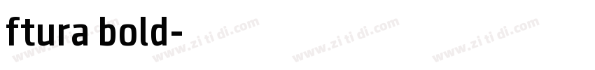 ftura bold字体转换